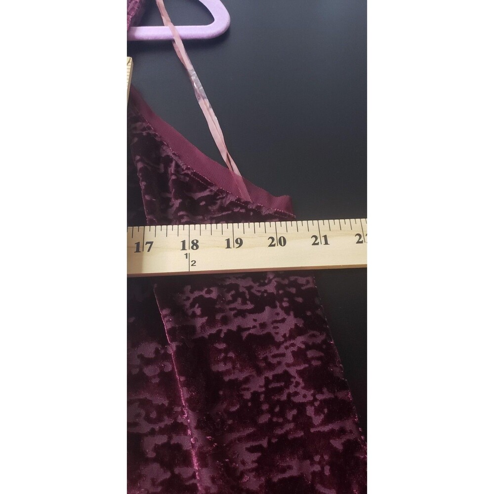 Worthington Woman Camisole Tops 2X Lot 2 Black Burgundy Velvet Burnout Cami Sexy - Picture 10 of 14